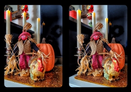 Scarecrow cross-eyed 3D